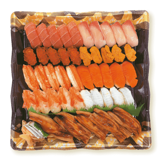 【年末年始ごちそう予約】本まぐろ中とろとぶりかに入り贅沢握り寿司【わさび抜き】商品画像