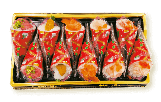 【年末年始ごちそう予約】鮪たたきやうにが入った海鮮贅沢手巻き【わさび抜き】商品画像